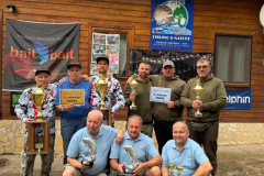 A legnagyobb pontyot a " Nyugger team" fogta : Uhrin János, Ongrádi Zsolt, Farkas Kálmán. 29.75 kg.